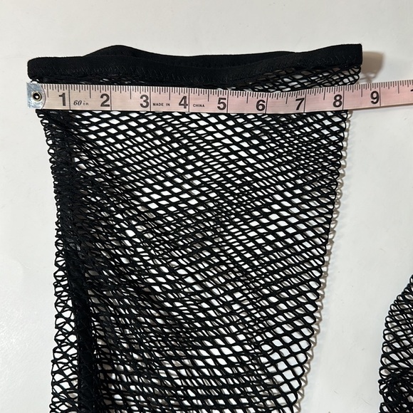 Fashion to Figure 9 Obsidian Thigh-High Fishnet Stocking Boots - Nadia X FTF - Picture 11 of 16